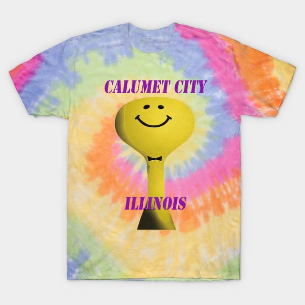 Calumet City Smiley Water tower T-Shirt by CTBinDC